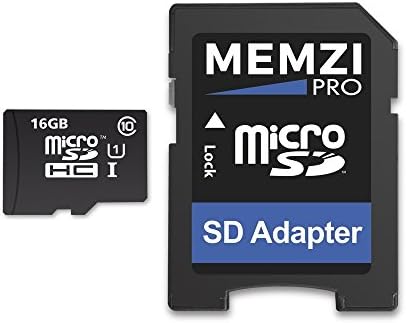 MEMZI PRO 16GB Class 10 90MB/s Micro SDHC Memória Kártya SD Adapterrel a ZTE Blade Vantage, Max 2s/View/3, Erő, Szikra,