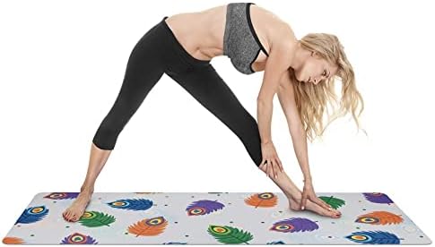 YFBHWYF Yoga Mat - Ultra Nedvszívó Gyakorlat Mat - Csúszásmentes Yoga Mat - Nagy Fitness Szőnyeg Nők Szintű Jóga Szőnyeg,